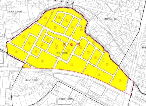 岩手県北上市2023年2月1日住居表示住所変更区域図他１