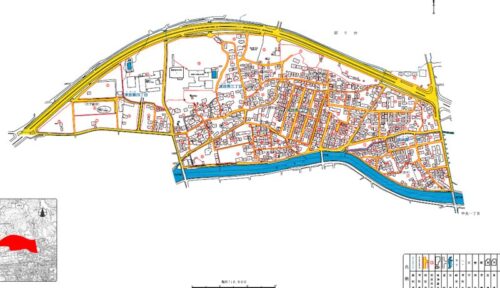 福岡県糟屋郡篠栗町2023年2月4日住居表示住所変更区域図他１