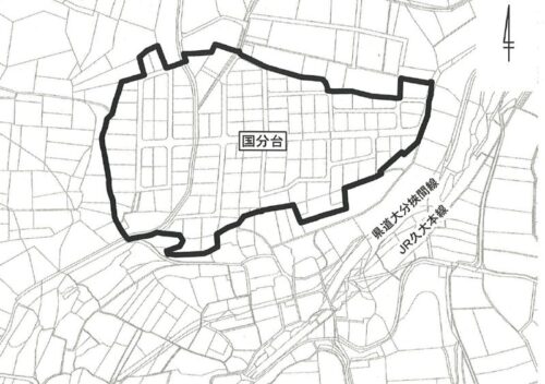 大分県大分市2023年1月7日住居表示住所変更区域図他3