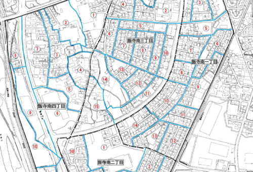 福島県会津若松市2024年10月21日住居表示住所変更区域図他１