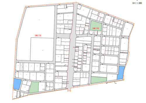 栃木県真岡市2024年11月30日区画整理事業住所変更区域図他１