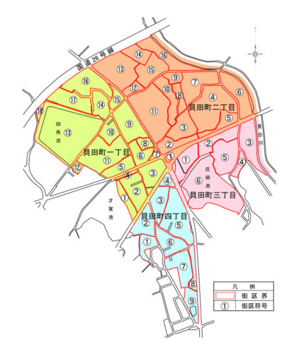 大阪府泉佐野市2024年11月18日住居表示住所変更区域図他１