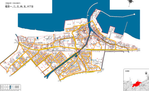 福岡県糸島市2024年11月2日住居表示住所変更区域図他１