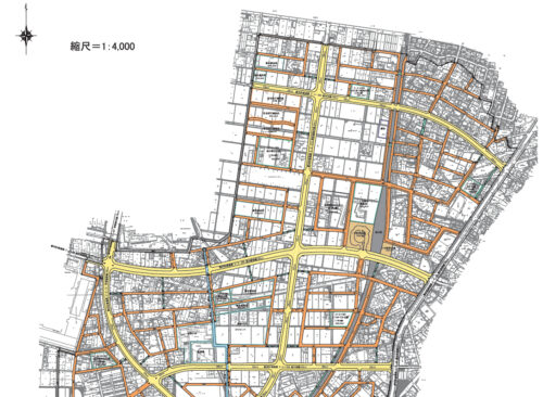 愛知県安城市2025年1月11日区画整理事業住所変更区域図他１